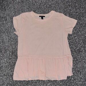 Forever 21 Pale Pink Crew Neck Tee